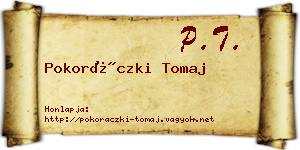 Pokoráczki Tomaj névjegykártya